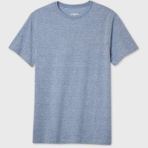 Men's Jacquard Short Sleeve Novelty T-Shirt - Goodfellow & Co Vibrant Blue S